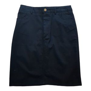 NWOT Black A-Line Above the Knee Skirt Modcloth Small
